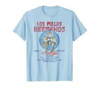 Breaking Bad Los Pollos Hermanos Albuquerque Retro Ad TV T-Shirt, Homme, Bleu Céleste, 3XL
