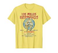 Breaking Bad Los Pollos Hermanos Albuquerque Retro Ad TV T-Shirt, Homme, Citron, M