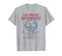 Breaking Bad Los Pollos Hermanos Albuquerque Retro Ad TV T-Shirt, Homme, Gris Chiné, 5XL
