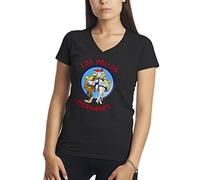 Breaking Bad Los Pollos Hermanos Restaurant Albuquerque Fun Chemise Femme Col V Noir Size S