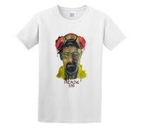 Breaking Bad Mask Colour Heinsenberg Casual Round Neck T Shirt White L