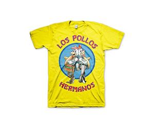 Breaking Bad Officially Licensed Merchandise Los Pollos Hermanos T-Shirt (Yellow), X-Large