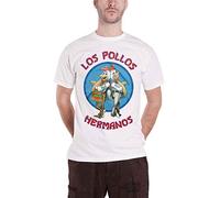 Breaking Bad Officiellement sous Licence Los Pollos Hermanos T-Shirt (Blanc), Medium
