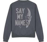 Breaking Bad - "Say My Name" Sweatshirt für Herren/Damen Uni TV21319 (XXL) (Schwarz)