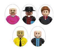 Breaking Bad Season Heisenberg Walter White Gus Fring Saul Goodman blocs de construction Mini figurines d'action briques modèle jouets GRIS