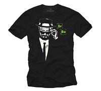 MAKAYA T-shirt homme Breaking Bad Heisenberg Noir Taille L