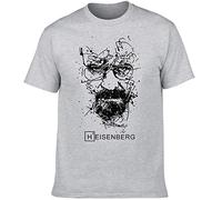 Breaking Bad T Shirts Men's Fashion Crew Neck Short Sleeves Cotton Tops Clothing, White