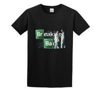 Breaking Bad Walter White and Jesse Pinkman Mens T-Shirt Black Unisex Tee 3XL