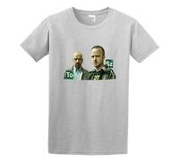Breaking Bad Walter White and Jesse Pinkman Mens T-Shirt Gray Unisex Tee S