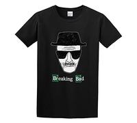 Breaking Bad Walter White Br Ba Unisex 100% Cotton Short-Sleeve T-Shirts Black XXL