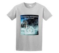 Breaking Benjamin Angels Fall Mens T-Shirt Gray Unisex Tee 3XL