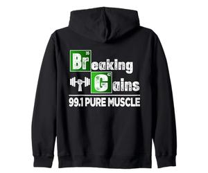 Breaking Gains : Science et Fitness Amusants Sweat à Capuche