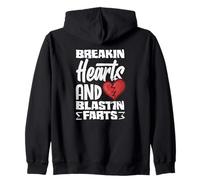Breaking Hearts and Blastin Farts - des garçons drôles pour la Saint-Valentin Sweat à Capuche