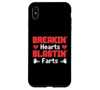 Breaking Hearts and Blasting Farts Saint Valentin Drôle Coque pour iPhone XS Max