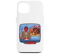 Breaking News Satan Occult Retro Vintage Funny Adult Humor Coque pour iPhone 13