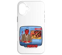 Breaking News Satan Occult Retro Vintage Funny Adult Humor Coque pour iPhone 16 Plus