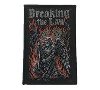 Breaking the Law Patch thermocollant Heavy Metal Rocker, thermocollant, pour motard, moto, chopper, Outlaws (BTL 2 (7 x 10 cm)