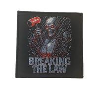 Breaking the Law Patch thermocollant Heavy Metal Rocker, thermocollant, pour motard, moto, chopper, Outlaws (BTL 4 (10 x 10 cm)