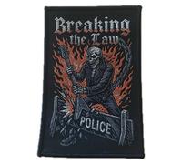 Breaking the Law Patch thermocollant Heavy Metal Rocker, thermocollant, pour motard, moto, chopper, Outlaws (BTL 3 (7 x 10 cm)