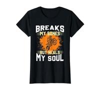 Breaks My Bones - Moto Amusante pour Homme T-Shirt Graphique avec Valeur