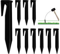 BREANIFULL 120 pièces Piquets de Fixation pour Câbles Périphériques Tondeuse Robot Piquets de Terre pour Robot Tondeuse Crochet Accessoires pour Câbles pour Définition de Surface de Jardin