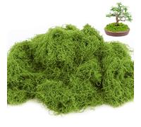 BREANIFULL Fausse Mousse Végétale Decorative 200g Fausse Mousse Végétale Décorative Florales Plantes artificielles pour Noël et la décoration Murale dans la Maison (Vert foncé)