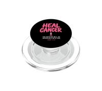 Breast Cancer Awareness Month He Can Heal Christian God PopSockets PopGrip pour MagSafe