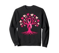 Breast Cancer Awareness Pink Ribbon Tree Support Sweatshirt