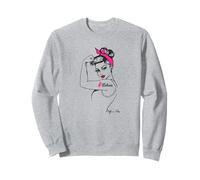 Breast Cancer CROYE Pin Up Girl Power Awareness Octobre Sweatshirt