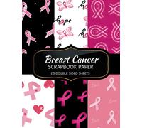 Breast Cancer Scrapbook Paper: 20 Sheets Double Sided Color, Origami & DIY Projects, Decorative Craft Paper Pad for Scrapbooking