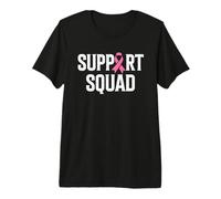 Breast Cancer Warrior Support Squad Sensibilisation au Cancer du Sein T-Shirt Haut de Gamme