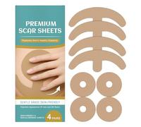Breast Silicone Scar Sheets, Reusable Recovery Patch Strips, Soft Breathable Scar Treatments Tape, Gentle Aid for Women, Adults, Surgeries, Travel, Home, Post-partum, or Healing Use