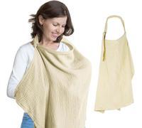 Breastfeeding Blanket For On The Go 75 X 95 Cm Baby Nursing Cover Breathable Muslin Nursing Cover Soft Nursing Cover With Hard Tire