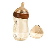 Breastfeeding Bottle - Silicone, Glass Heat-Resistant Bottle Body, Air Valv