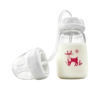 Breastfeeding Bottles, Nursing Cup Accessory, Anti Colic Design with Adjustable Flow, Feeding Tool with Straw System, Gear, Practical Utility for Boys Girls Formula Home Travel Car Bedroom