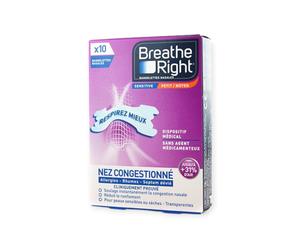 Breath right Respirez Mieux 10 Bandelettes Nasales