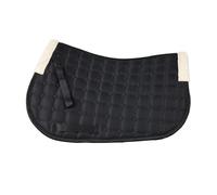 Breathable Anti-Slip Horse Saddle Pad, Shock Absorbing Equestrian Blanket For English All Purpose pour Les Concours(White)