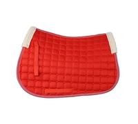 Breathable Anti-Slip Horse Saddle Pad, Shock Absorbing Equestrian Blanket For English All Purpose pour Les Concours(Red)