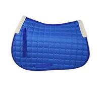 Breathable Anti-Slip Horse Saddle Pad, Shock Absorbing Equestrian Blanket For English All Purpose pour Les Concours(Blue)