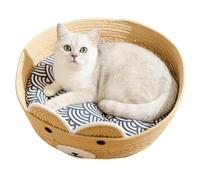 Breathable Cat Bed - Indoor Scratch-Resistant Pet Sleeping Mat, Cat Nest with Washable Cover, Polyester Fabric with Soft Cushion, Bed Pet Accessory, Sleeping Comfort for Home Porch Balcony