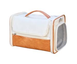 Breathable Cat Carrier - Pet Transport Bag, Mesh Fabric Comfort, Lightweight Cat Bag with Soft Handles, Small Animal Travel Case, Kittens Puppies on The Go, Portable Pet Carrier for Travel Trips