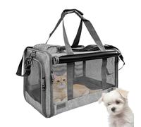 Breathable Cat Carrier, Travel Pet Tote, 20 Lbs Capacity with Ventilated Mesh Panel System, Compact Pet Transport with Lightweight Design, Secure Comfort Enclosure Layer, Cat Carrier for Travel Use