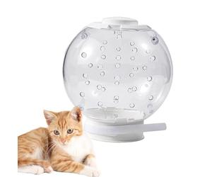 Breathable Cat Muzzle - Shielding Air Cap Aggressive Behavior Veil Hostility Dampening Shroud, Temperament Control Shell Bite Blocking Gear Transparent Calmer | Visual Access Muzzle for Shaving Cats