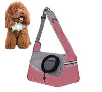Breathable Dog Carry Sling, Shoulder Pet Carrier with Storage Pocket, Small Dog Carrier for Cats and Puppies, Comfortable Sling for Pet Travel, Walking, and Outdoor Adventures
