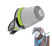 Breathable Dog Muzzle, Adjustable Air Filter Mouth Cover, Comfortable Canine Muzzle with Breathing Nozzle, Secure Fit for Small and Large Dogs, Ideal for Walking Running Park Home Use