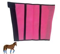 Breathable Mesh Horse Flyproof Leggings, Loose Fitting Horse Fly Leggings Breathable Set of 4, Tear Resistant Fine Mesh Leg Guards, for Adjustable and Universal (Pink)