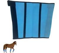 Breathable Mesh Horse Flyproof Leggings, Loose Fitting Horse Fly Leggings Breathable Set of 4, Tear Resistant Fine Mesh Leg Guards, for Adjustable and Universal (Blue)