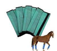 Breathable Mesh Horse Flyproof Leggings, Loose-Fitting Horse Fly Leggings Breathable, Tear-Resistant Fine Mesh Leg Guards Stay-on Comfortable Fly Boots (Green)