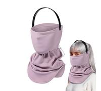 Breathable Neck Warmer Scarf - Thermal Face Cover, Winter Protection Gear, Polyester Fabric Gaiter with Adjustable Cord, Cold Climate Outdoor Accessory, Riding Snowboarding Work Commute