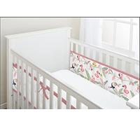 BreathableBaby Tour de lit classique en maille respirante | pour berceau avec extrémités solides | Couvre 2 côtés | L'alternative plus sûre aux tours de lit traditionnels | Lavable en machine | Jardin